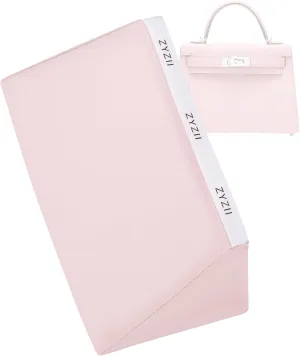 Purse Pillow for Kelly Pochette/Mini2/20/25/28/32/35/40/42/50,Memory Foam Shaper Insert,Silky Bag Pillow for Luxury Handbag Tote(Kelly32 Retourne,Pink)