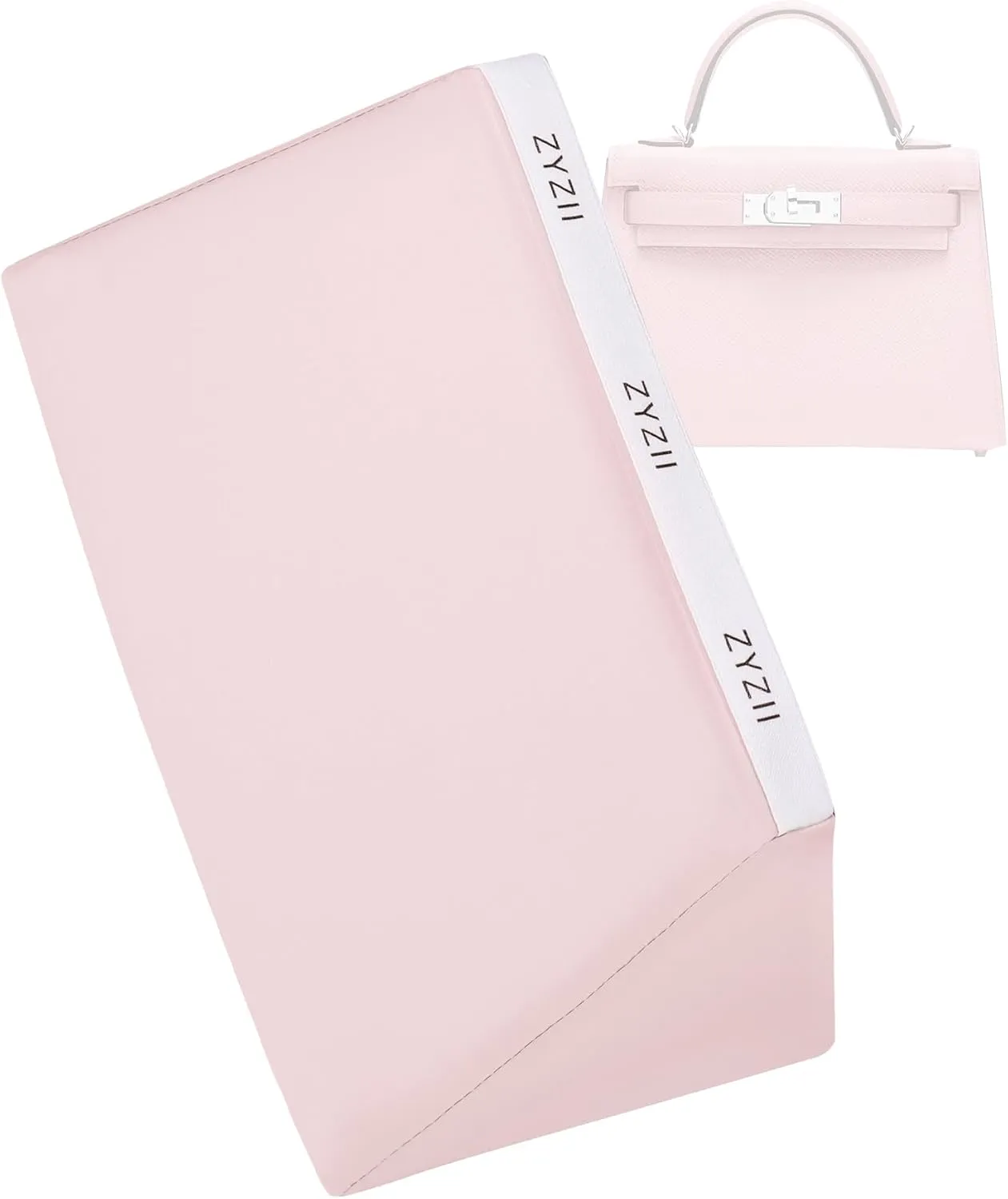 Purse Pillow for Kelly Pochette/Mini2/20/25/28/32/35/40/42/50,Memory Foam Shaper Insert,Silky Bag Pillow for Luxury Handbag Tote(Kelly32 Retourne,Pink)