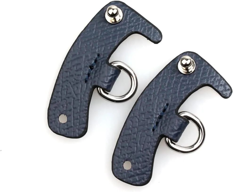 Purse Strap Crossbody Conversion Kit for Mini Handbag,Genuine Leather Shoulder Straps Replacement Adjustable for Bags(Navy Blue-S)