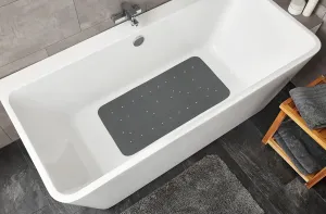 PVC Bath Mat Slate 36 x 80 cm