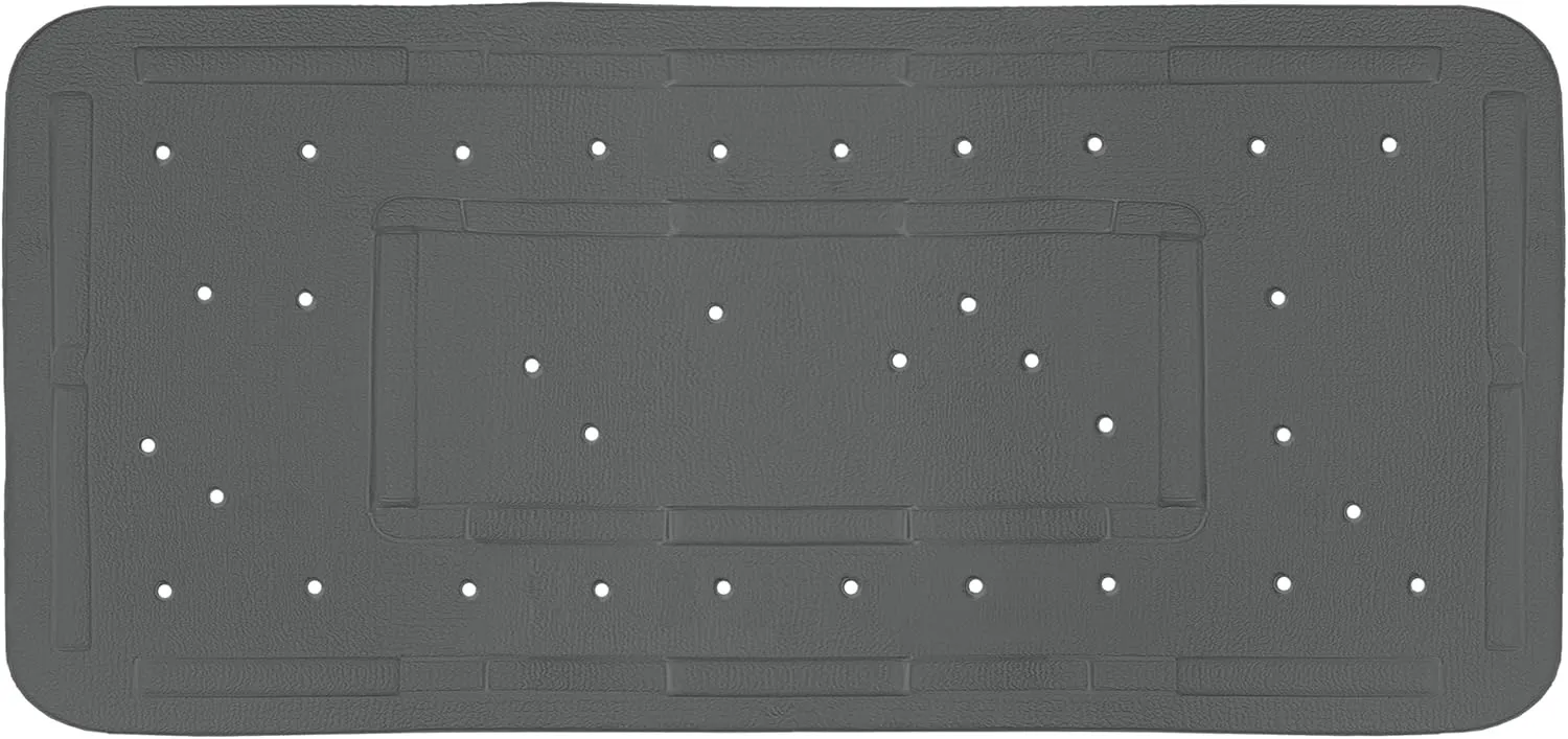 PVC Bath Mat Slate 36 x 80 cm
