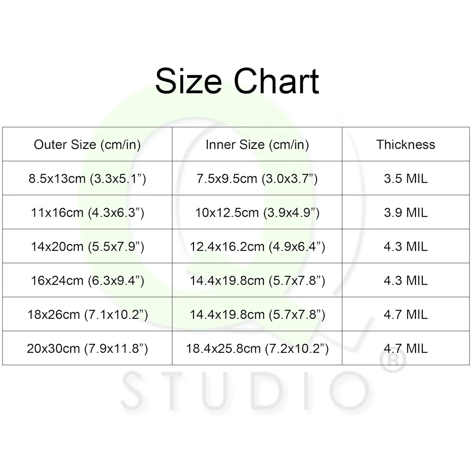 QQ Studio 100 Windowed Silver Holographic Stand Up Packaging Bags with QuickQlick™ Seal for Cosmetics and Makeup (14x20cm (5.5x7.9"), Clear & Silver Holographic)