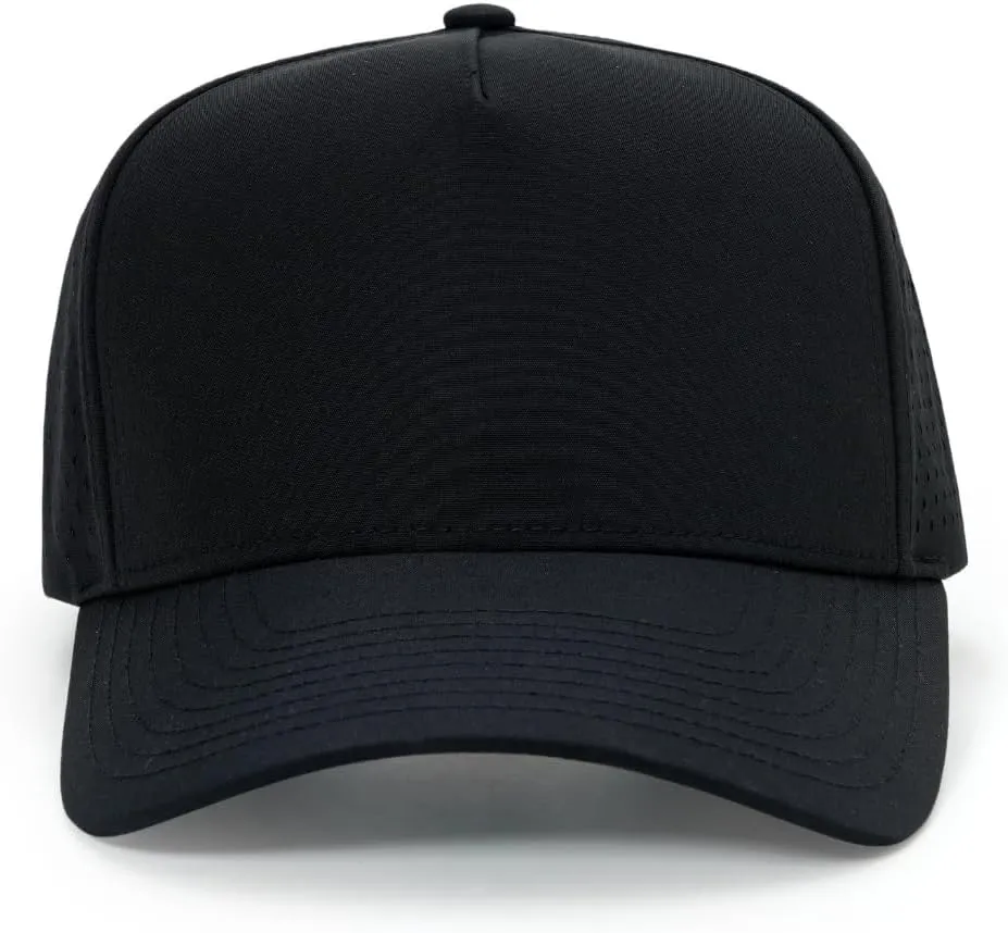 Quick-Dry Snapback Hats, 5-Panel Water-Resistant Mesh Baseball Caps for Men & Women, Golf, Running or Workouts