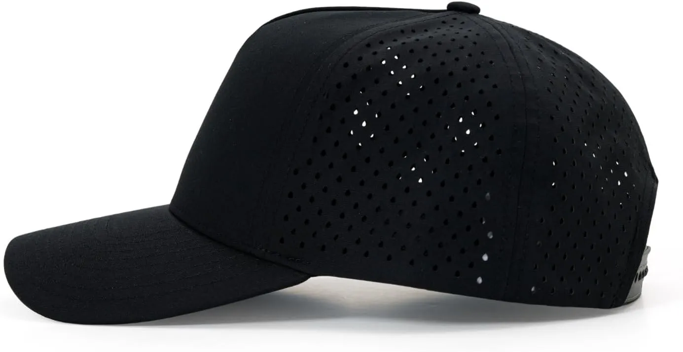 Quick-Dry Snapback Hats, 5-Panel Water-Resistant Mesh Baseball Caps for Men & Women, Golf, Running or Workouts