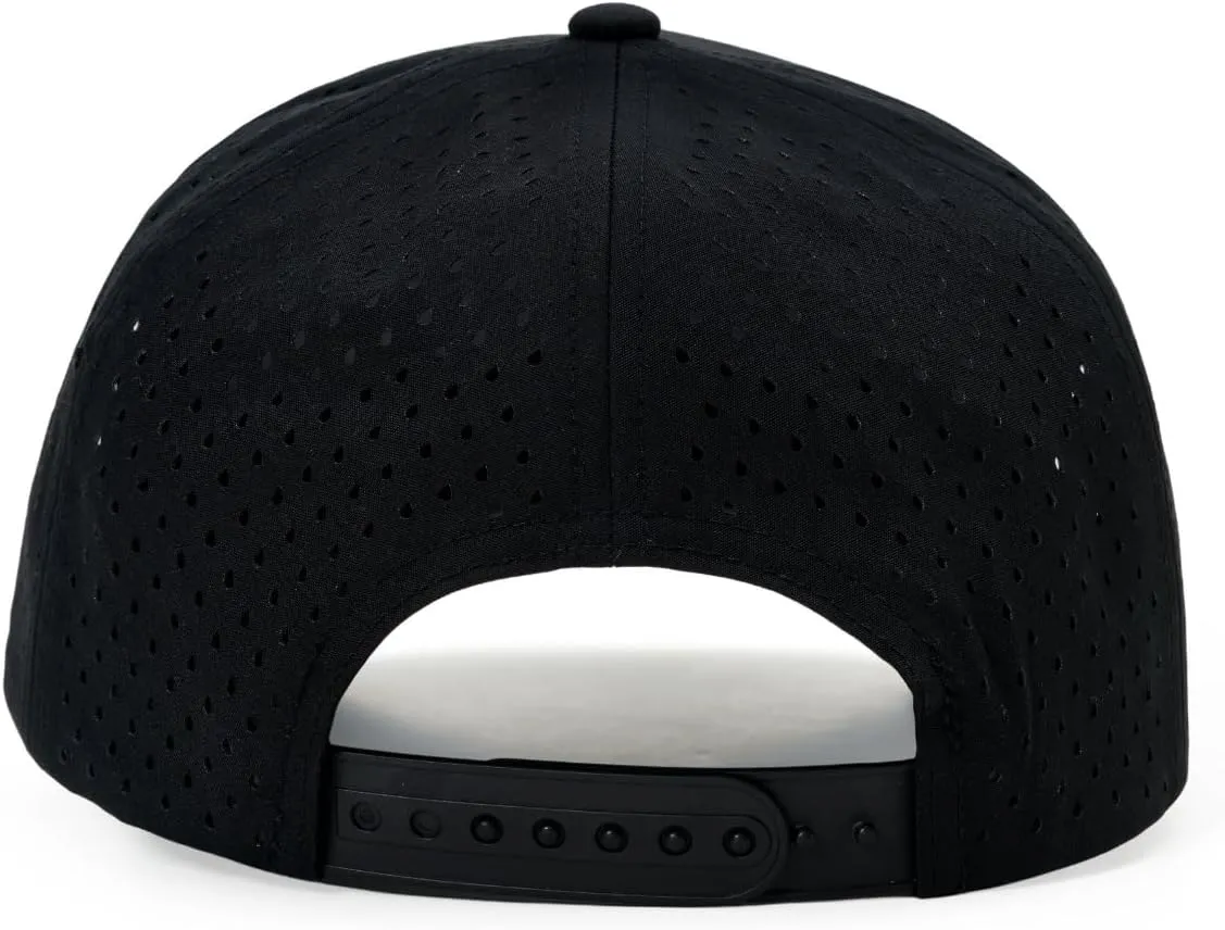 Quick-Dry Snapback Hats, 5-Panel Water-Resistant Mesh Baseball Caps for Men & Women, Golf, Running or Workouts