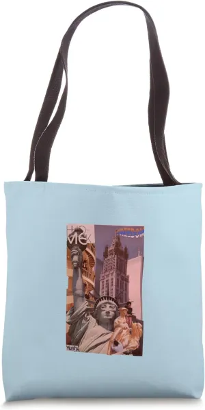 "Freedom USA" Vintage Collage Tote Bag