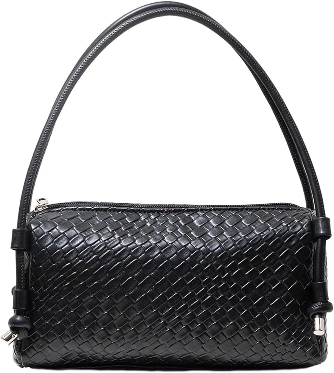 QWINEE Women's Hobo Bags Double Handle Shoulder Bag Zipper Textured Pu Leather Underarm Bag Vintage Handbag
