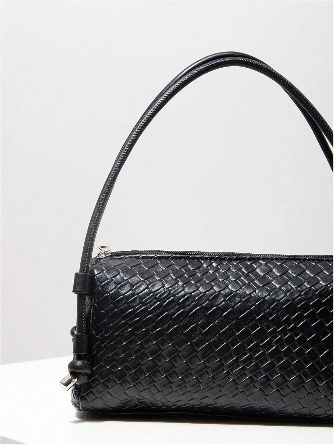QWINEE Women's Hobo Bags Double Handle Shoulder Bag Zipper Textured Pu Leather Underarm Bag Vintage Handbag