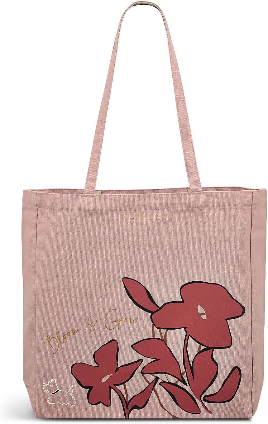 RADLEY London Bloom & Grow Responsible Small Reusable Recycled Canvas Tote Bag