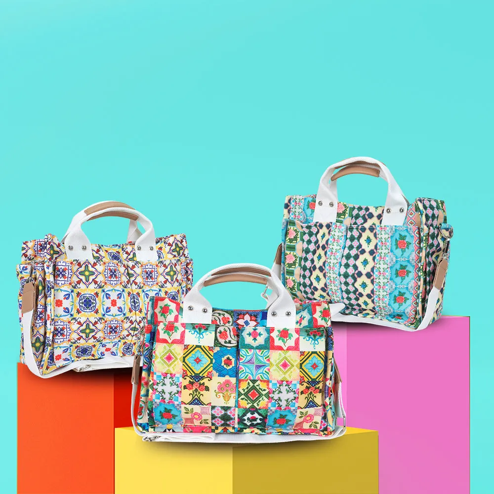 [Rare Bird Collection] Italian Tiles Weekend Jubin Bag