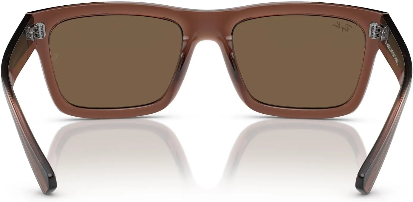 Ray-Ban Men's RB4396F Warren Low Bridge Fit Rectangular Sunglasses