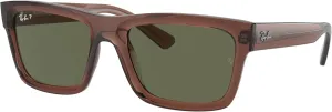 Ray-Ban Men's RB4396F Warren Low Bridge Fit Rectangular Sunglasses