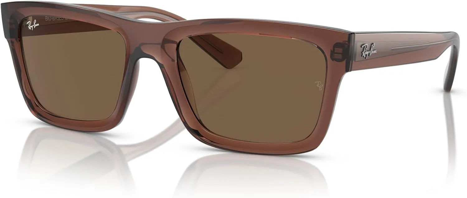 Ray-Ban Men's RB4396F Warren Low Bridge Fit Rectangular Sunglasses