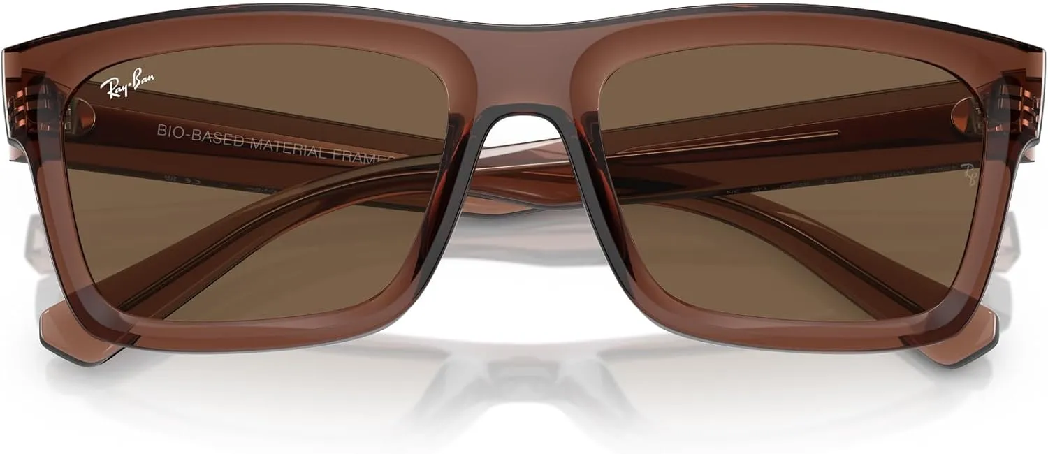 Ray-Ban Men's RB4396F Warren Low Bridge Fit Rectangular Sunglasses