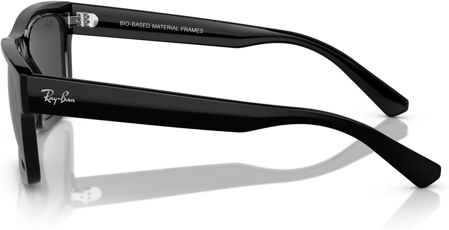 Ray-Ban Men's RB4396F Warren Low Bridge Fit Rectangular Sunglasses
