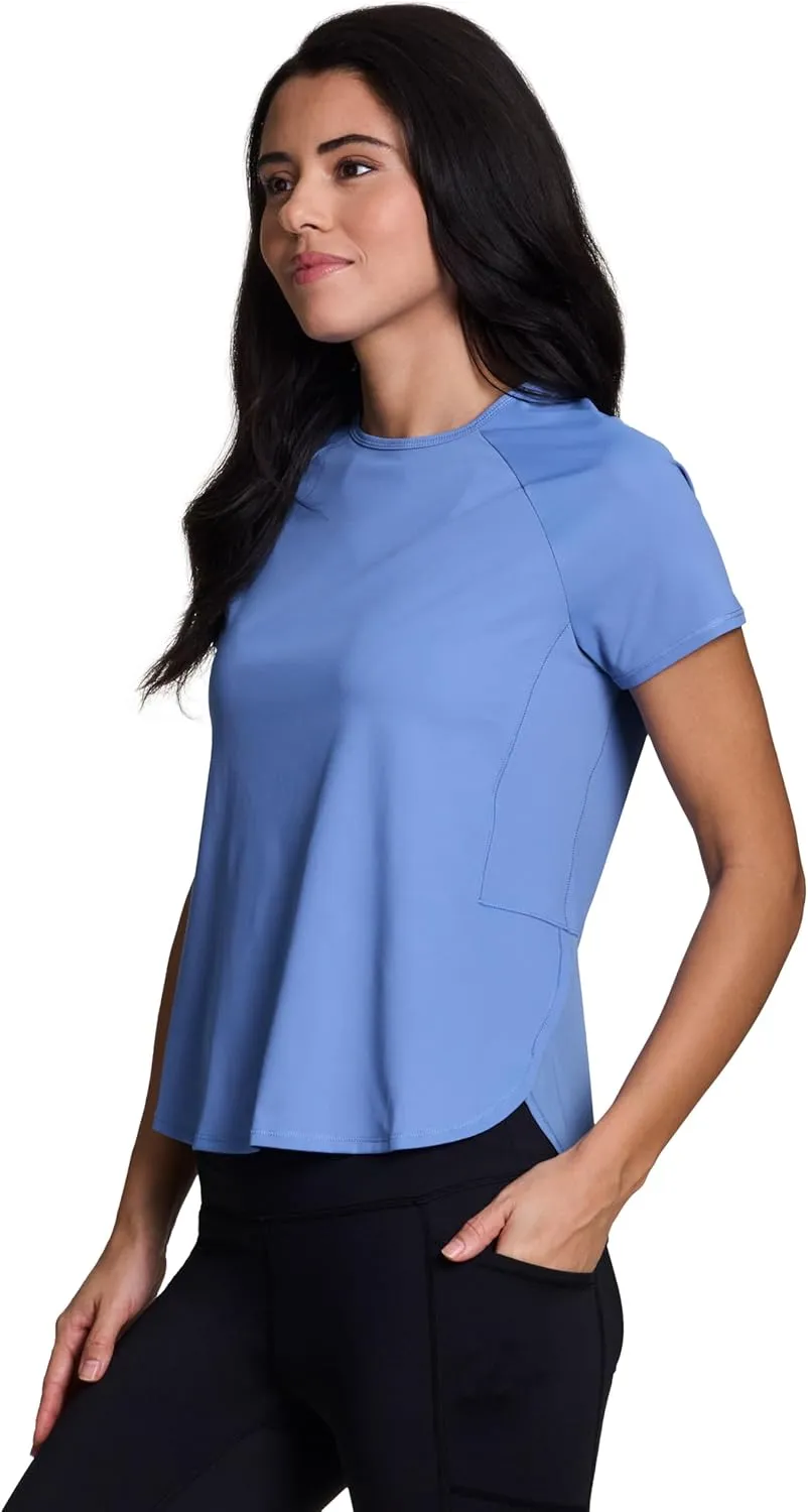 RBX Active Women's Short Sleeve Ventilated Mesh Athletic Performance Workout T-Shirt
