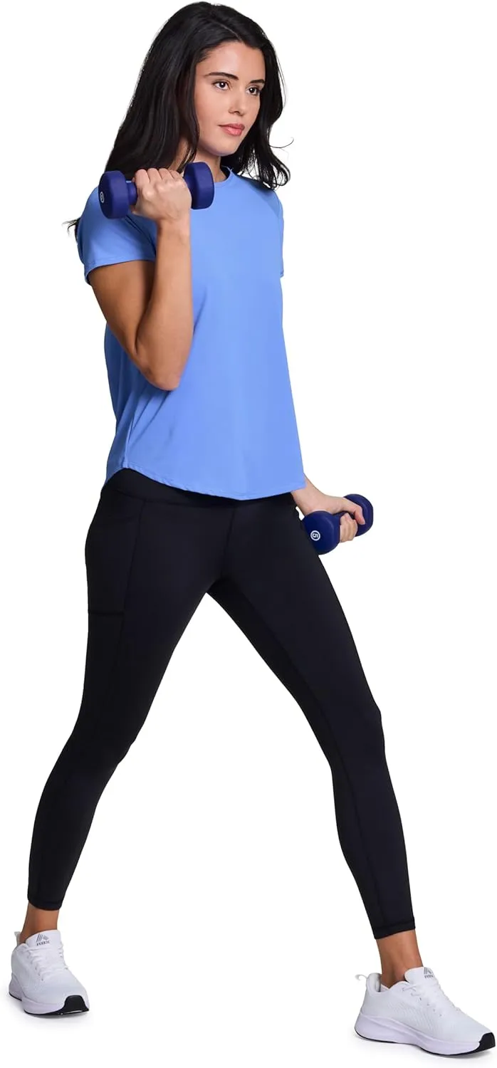 RBX Active Women's Short Sleeve Ventilated Mesh Athletic Performance Workout T-Shirt
