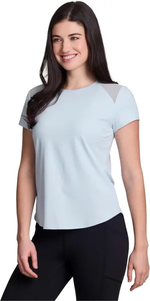 RBX Active Women's Workout Top with Mesh Panels, Breathable Quick Drying Gym Running T-Shirt, with Plus Sizes