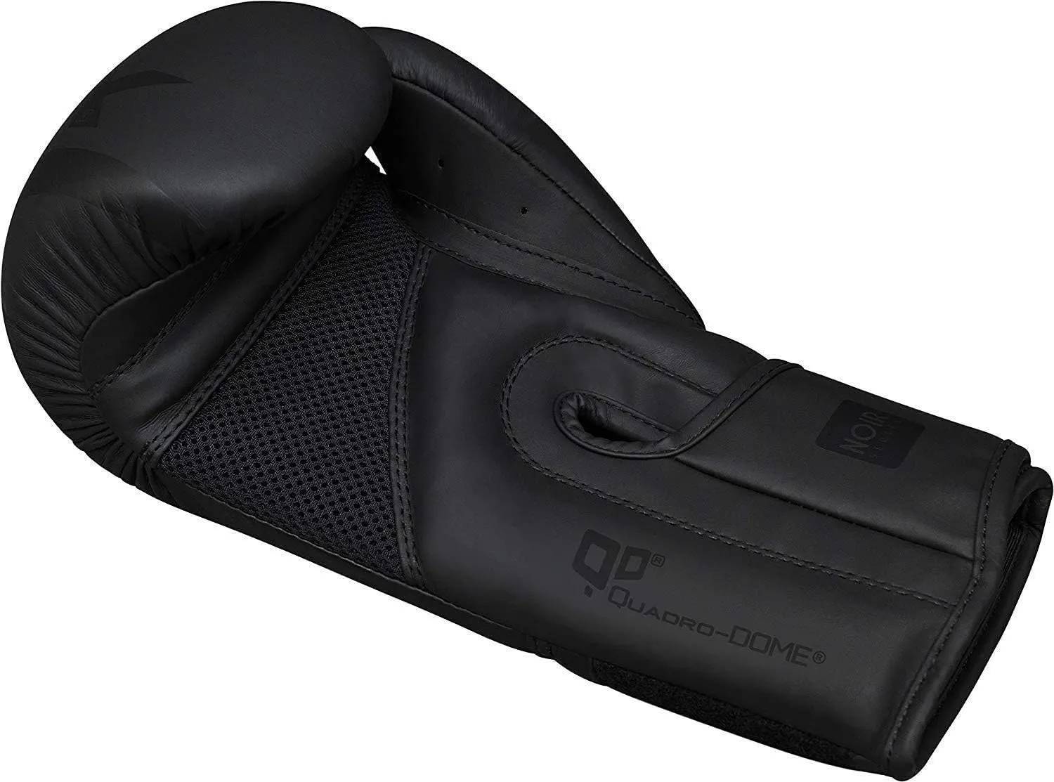 RDX Boxing Gloves Sparring Muay Thai Pro Training, Maya Hide Leather, Kickboxing Heavy Punching Bag Focus Mitts Pads Double End Ball Workout, MMA Fitness Gym Bagwork, Ventilated Palm, Men Black