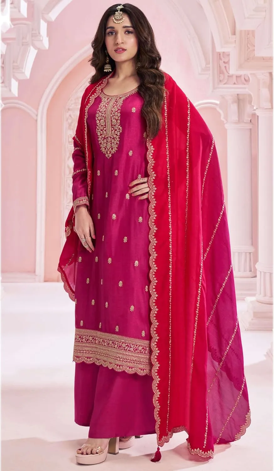Ready to Wear Indian Pakistani Party Wear Designer Sewn Shalwar Kameez Plazo Suits