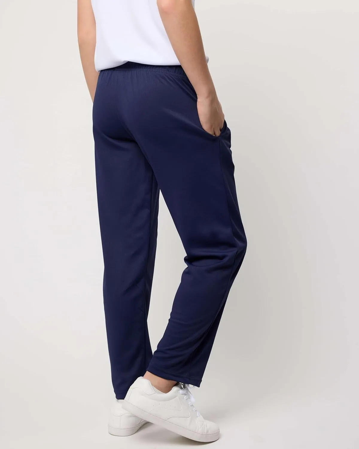 Real Essentials 3 Pack: Boys' Mesh Open Bottom Active Sweatpants with Pockets & Drawstring