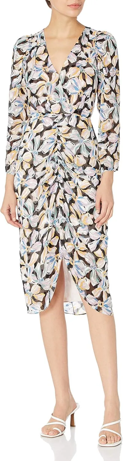 Rebecca Taylor Women's Long Sleeve Bow Fleur Dress