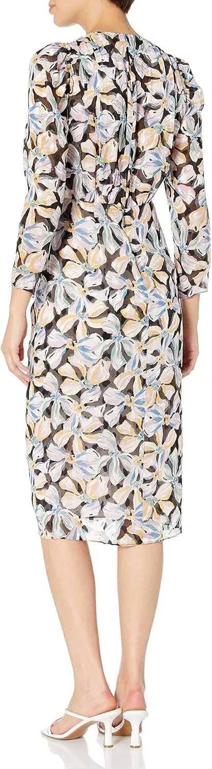 Rebecca Taylor Women's Long Sleeve Bow Fleur Dress
