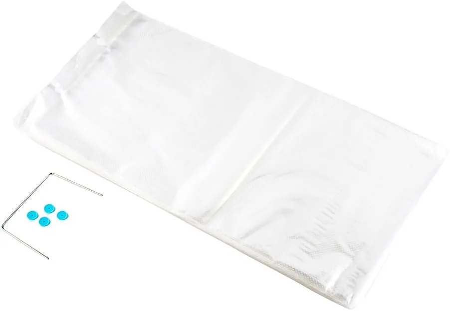 Restaurantware Bag Tek 24 Inch x 13 Inch Bread Bags 250 With Wicket Dispenser Bread Loaf Bags - Micro Perforated Freezer Safe Clear Plastic Baguette Bags Disposable