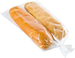 Restaurantware Bag Tek 24 Inch x 13 Inch Bread Bags 250 With Wicket Dispenser Bread Loaf Bags - Micro Perforated Freezer Safe Clear Plastic Baguette Bags Disposable