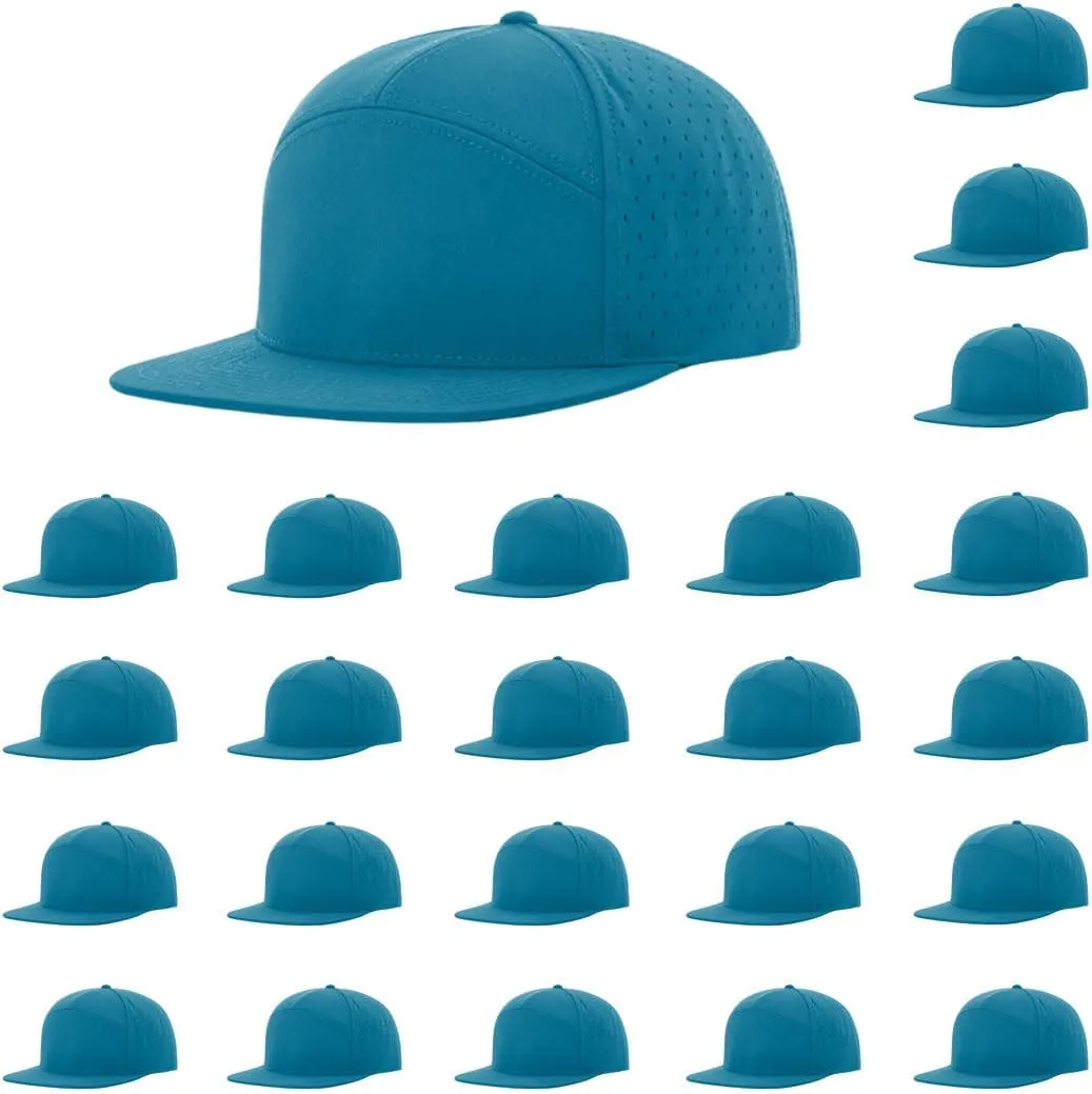Richardson 169 Cannon 7-Panel Hi Profile & Laser Perforated w/Adjustable Snapback |Bulk Packs Available