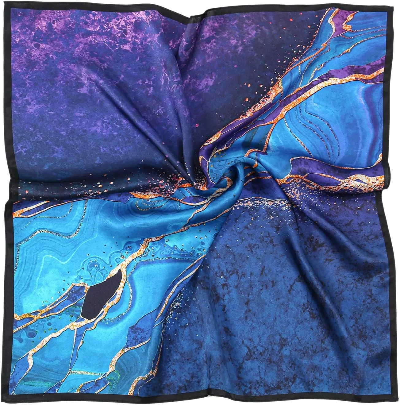 RIIQIICHY 100% Silk Scarf Head Scarf for Women Hair Scarf for Sleeping Hair Wrapping at Night Square Neck Scarves
