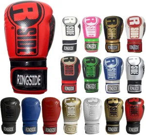 Ringside unisex adult White/Black 14 oz glove, Red/Black, Ounce US