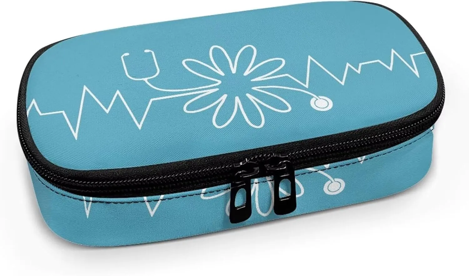 Rnyleeg Blue Insulin Bag for Nurse Diabetic Supplies Travel Case Diabetic Care Storage and Travel Packs Medicine Carrying Case for Insulin Pens