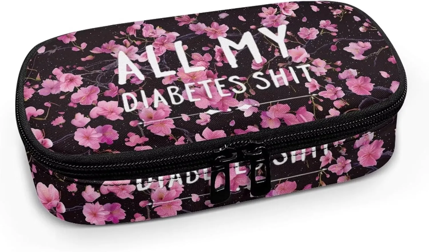 Rnyleeg Insulin Cooler Travel Case Cherry Blossom Portable Diabetic Supply Bag for Women Insulin Bags for Traveling
