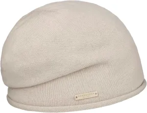 Rolled Edge Beanie Women/Kids Beige One Size