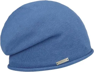 Rolled Edge Beanie Women/Kids Blue One Size