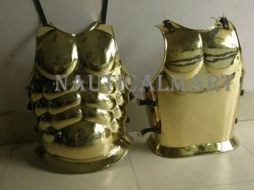 Roman Muscle Armor Cuirass One Size - Brass Halloween Costume