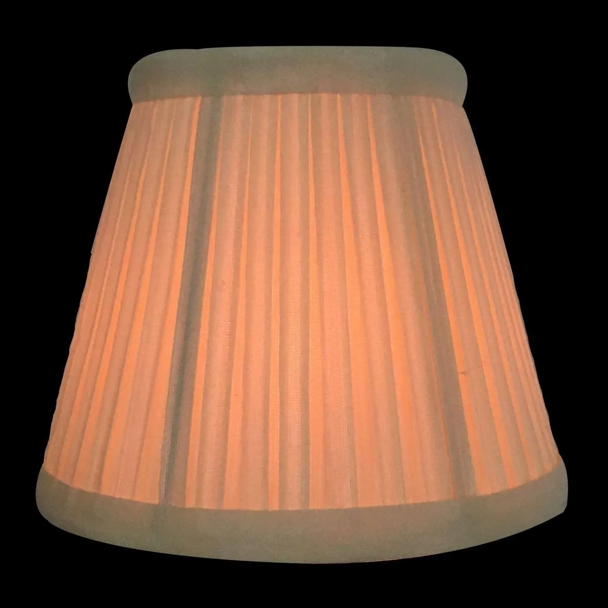 Royal Designs, Inc. Clip on Pleated Empire Chandelier Lamp Shade Flame Clip Fitter, CSO-1031-5EG, 3 x 5 x 4.5, Eggshell, 1 Pack