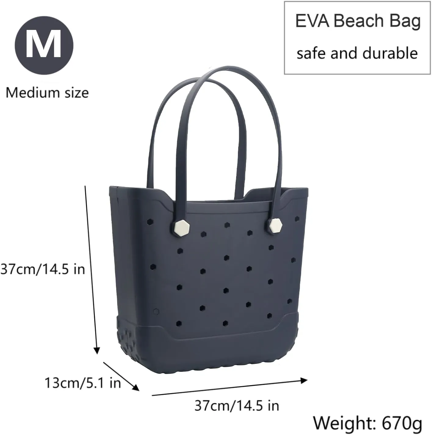 Rubber Beach Bag Waterproof Large Rubber Tote Bag for Men & Women, Travel Handbags for Beach,Pool, Boat,Sports