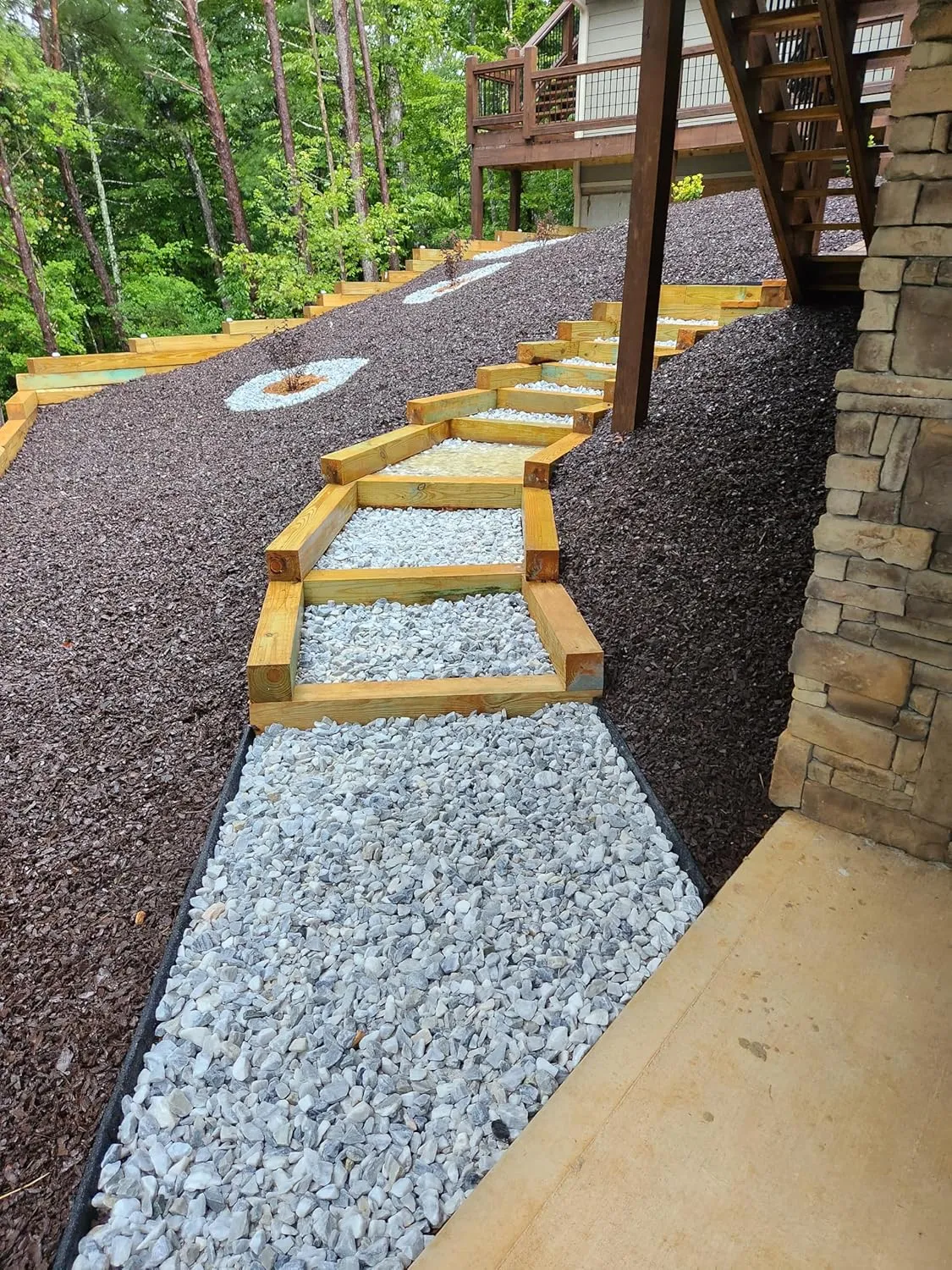 Rubber Mulch for Playgrounds and Landscaping (Brown, 3 Pallets - 150 Bags - 225 Cu Ft - 6,000 lbs)