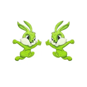 Runing Bunny Heat Transfer Pvc Patch