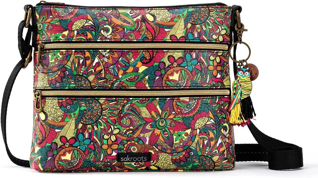 Sakroots Basic Crossbody Bag in Coated Canvas