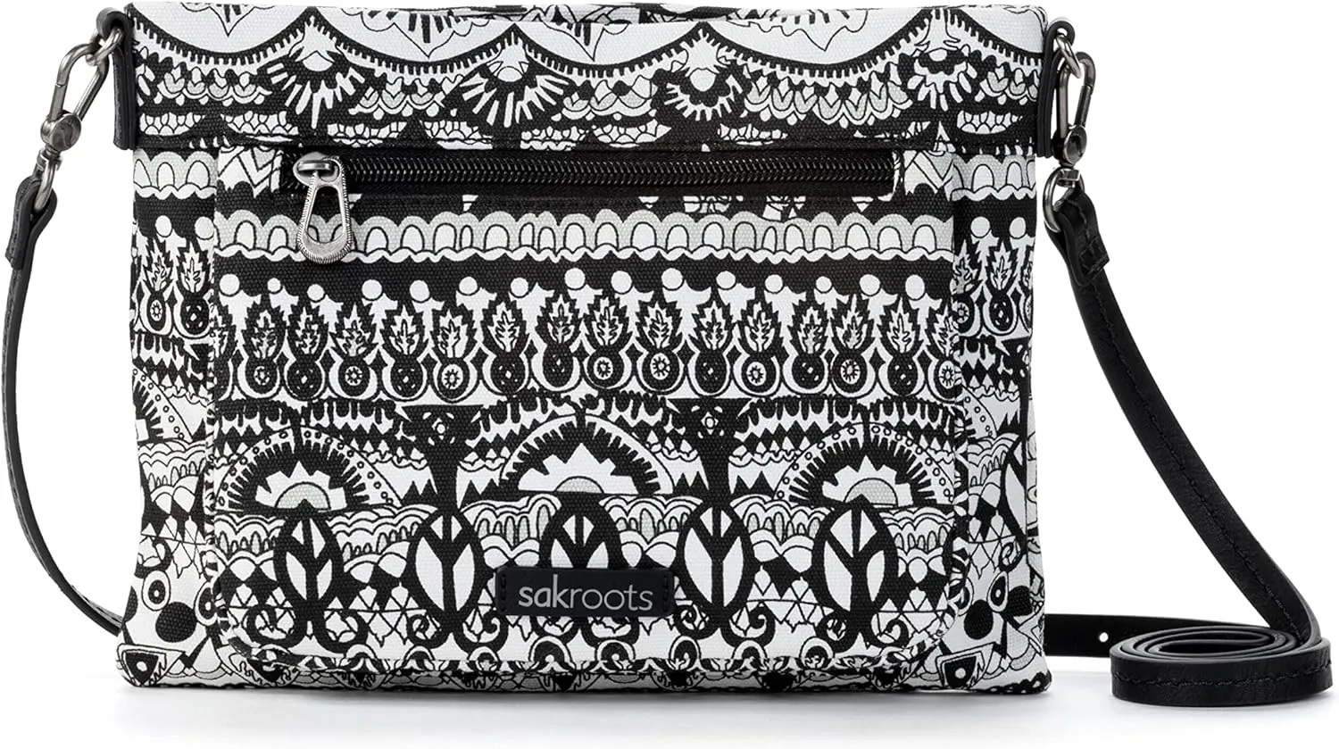 Sakroots Camden Small Crossbody in Cotton Uncoated Canvas