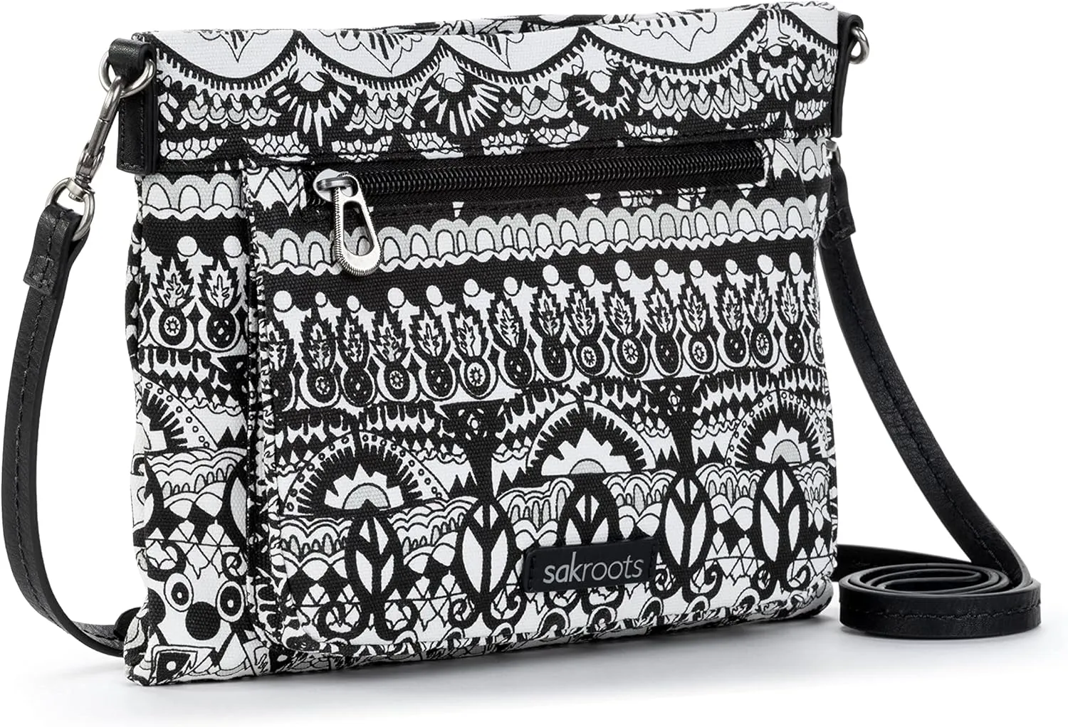 Sakroots Camden Small Crossbody in Cotton Uncoated Canvas