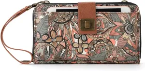 Sakroots Large Coated Canvas Smartphone Crossbody Bag