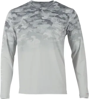 Salt Life Men's Into The Abyss Long Sleeve Perforated Mesh Performance Shirt