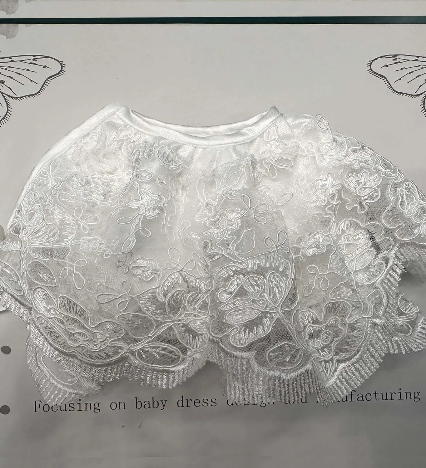 Same White lace Christening Gown dress for baby girl