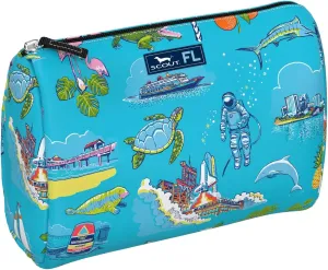 SCOUT Packin' Heat - Large, Water-Resistant, Zip Close Makeup Bag for Women- Toiletry Travel Bag - Cosmetic Bag