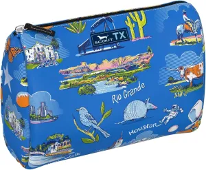 SCOUT Packin' Heat - Large, Water-Resistant, Zip Close Makeup Bag for Women- Toiletry Travel Bag - Cosmetic Bag