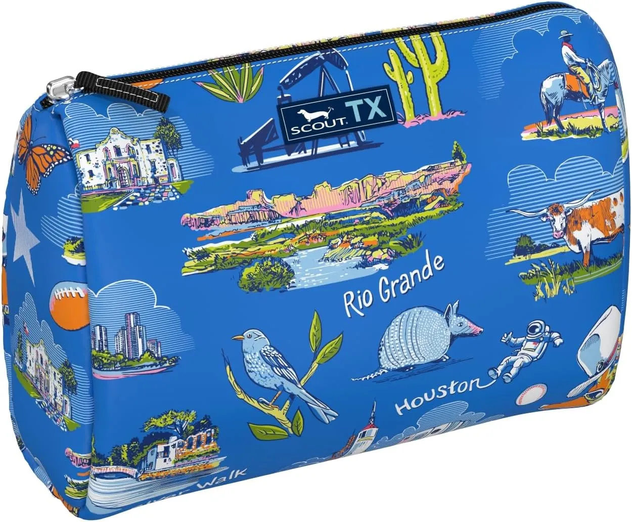 SCOUT Packin' Heat - Large, Water-Resistant, Zip Close Makeup Bag for Women- Toiletry Travel Bag - Cosmetic Bag